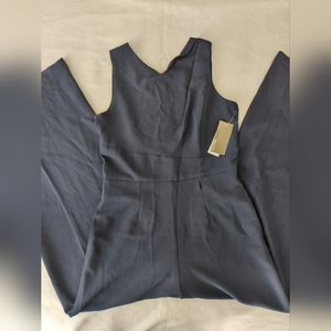 Donna Ricco New York Sleeveless  Neck Jumpsuit Dark Blue Size 8
